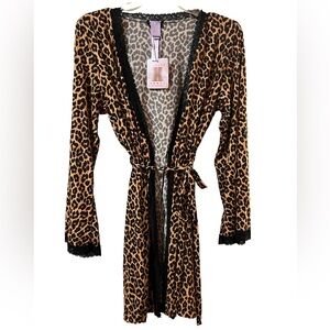 Fenty Beauty Wild Leopard Robe with Lace